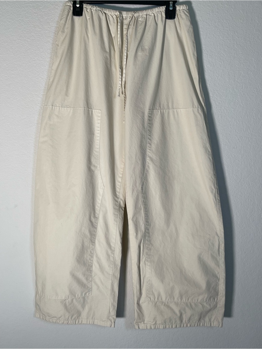 LESET Kyoto Carpenter Pants Size Large with Drawstring Waist 100% Cotton - Picture 3 of 15
